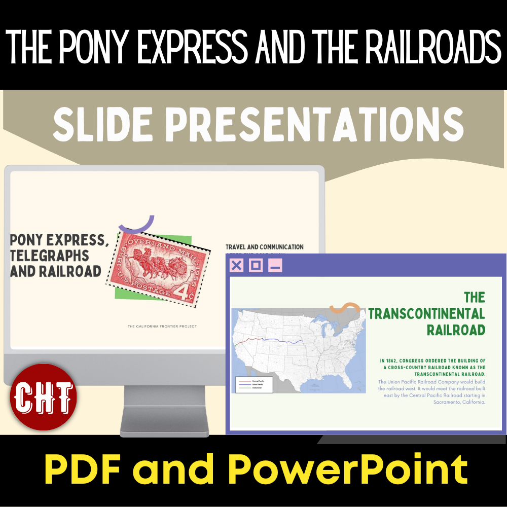 The Pony Express, Telegraph and Railroad