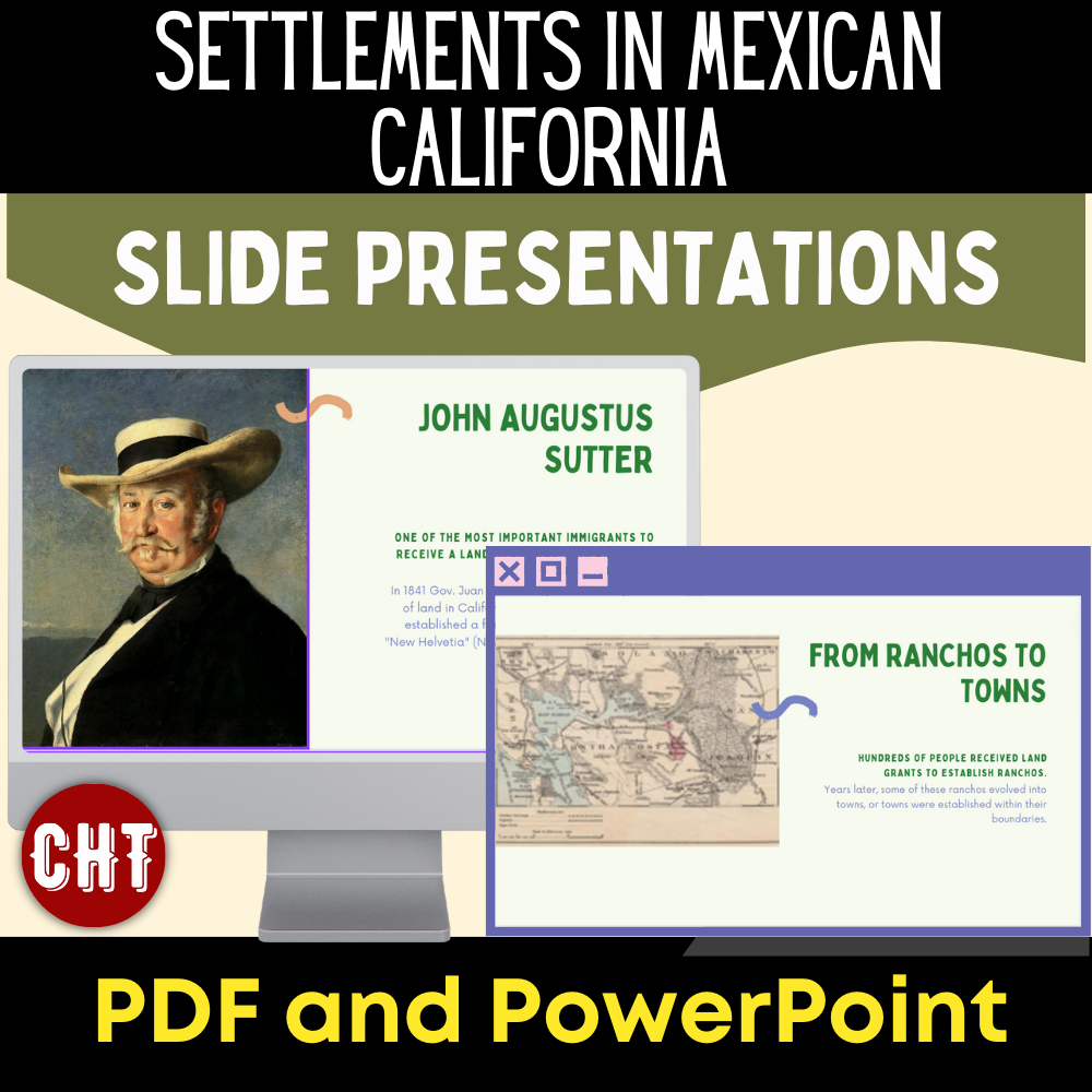 Settlements in Mexican California